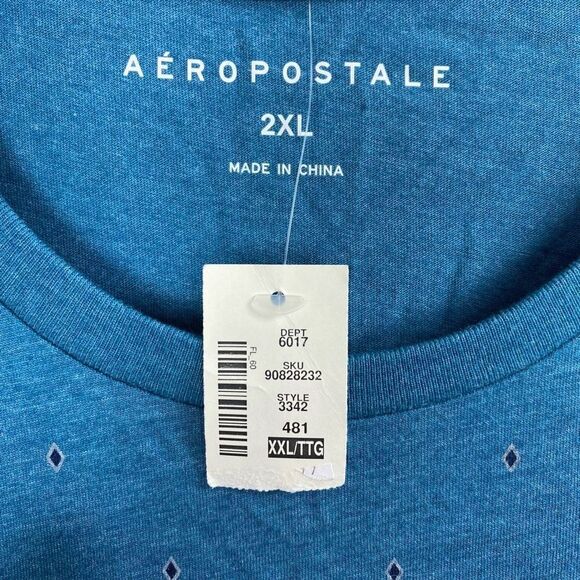 Aeropostale T-Shirt 2XL Diamond Pattern - Picture 3 of 5